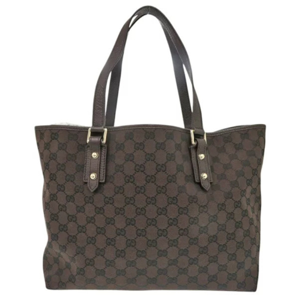 Gucci GG canvas brown tote bag - Picture 1 of 6